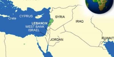 Ліван на карті