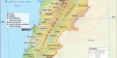 Карта стародавнього Лівану